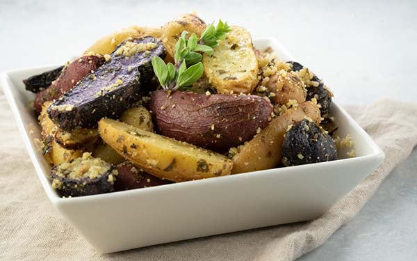 Ingredients for Roasted Fingerling Potatoes with Pine Nut Parmesan