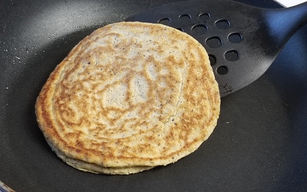 Heat skillet over medium heat. Once warmed, spray with non-stick cooking spray.