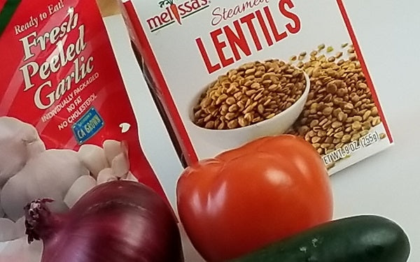 Ingredients for Steamed Lentil Dip