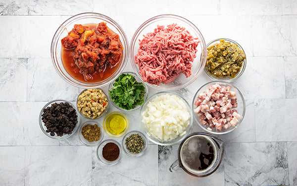 Ingredients for Picadillo