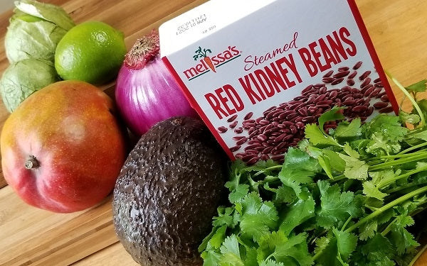 Image of Ingredients for Mango & Red Kidney Bean Salad