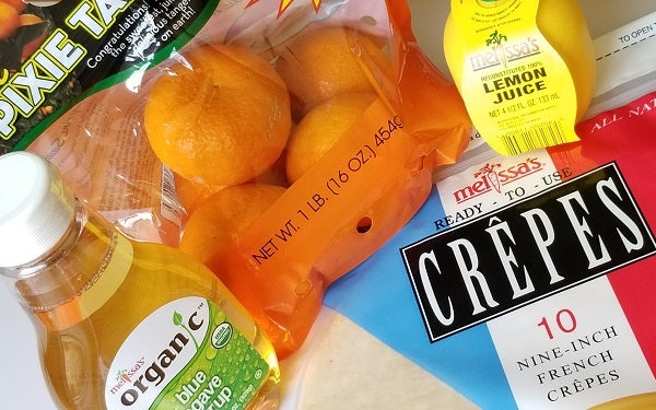 Ingredients for Pixie Tangerine Crêpes