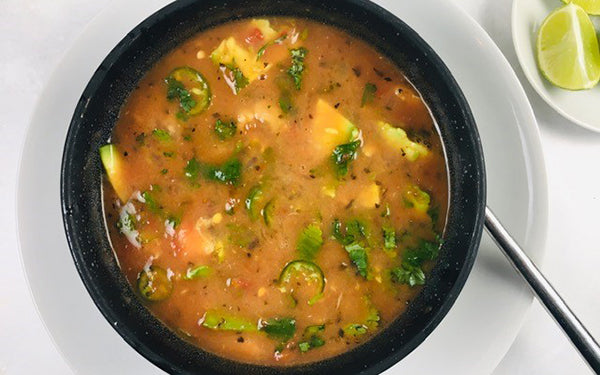 Image of Yucatan-Style Lime and Chicken Soup