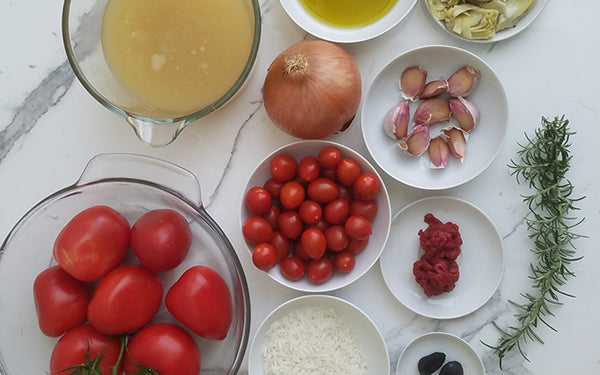 Ingredients for Roasted Tomato Soup 