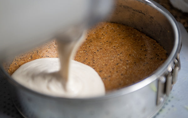 Image of puree in cheesecake mold