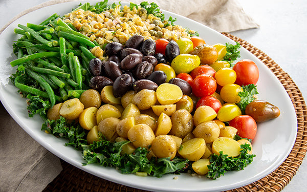 Ingredients for Kale & Quinoa Nicoise Salad