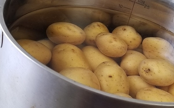 Image of potatoes in water