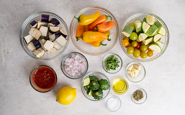 Image of Ingredients for Grilled Ratatouille