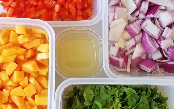 Mise en place - prepare each component separately.