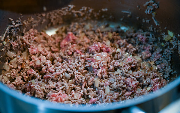 Image of ground turkey with onions