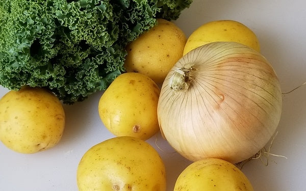 Ingredients for Quick Potato Kale Soup