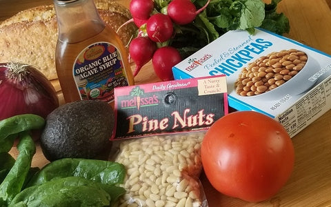 Ingredients for Chickpea Sandwich