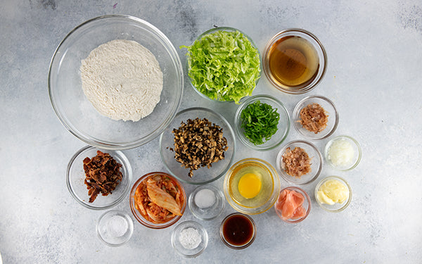 Ingredients for Okonomiyaki