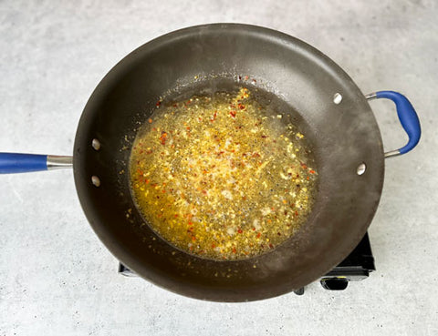 Image of garlic and tamari sauté