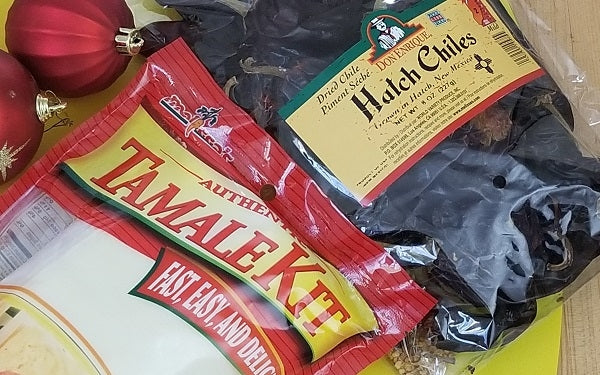 Ingredients for Pork and Red Chile Sauce Tamales