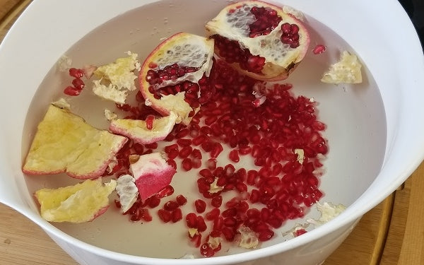 Pomegranate Arils in water 