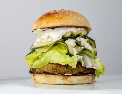 Image of plant-based cauliflower burger