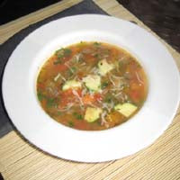 Image of healthy vegetable soup