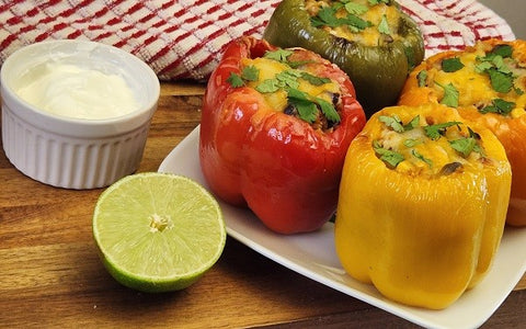 Image of Stuffed Bell Peppers Squared