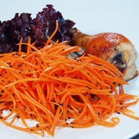 Image of Carrot Slaw with Citrus Ginger Dressing and Black Sesame Seeds