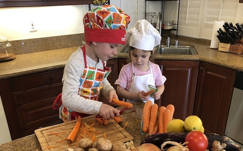 Images of kids in kitchen