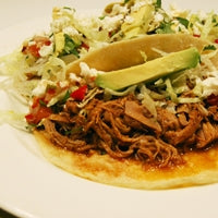 Image of Lightened–Up Cabo San Lucas Pulled Pork Tacos