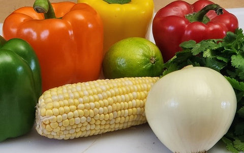 Image of ingredients for Stuffed Bell Peppers Squared