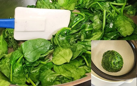 Image of blanched spinach