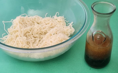 Image of noodles in a bowl