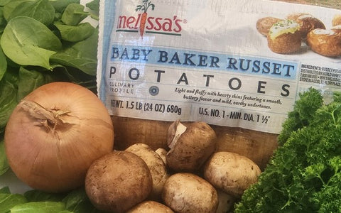 Image of Ingredients for Stuffed Baby Baked Potatoes
