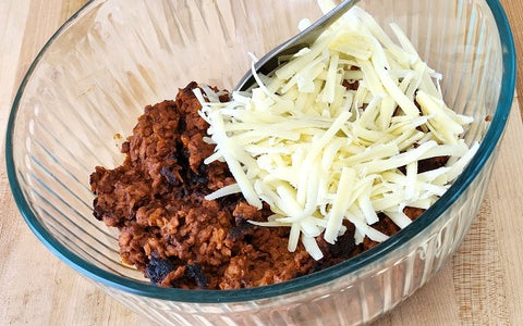 Image of soyrizo and cheese mix
