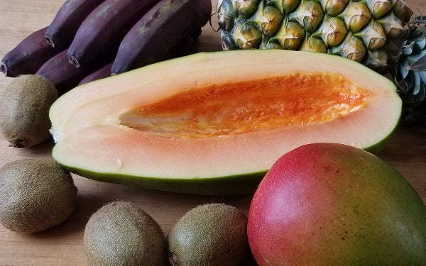 Image of Papaya and other tropical fruit