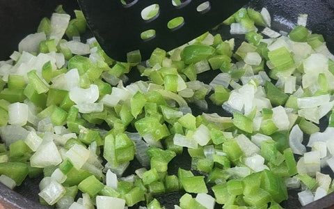 Image of Green Onions cooking