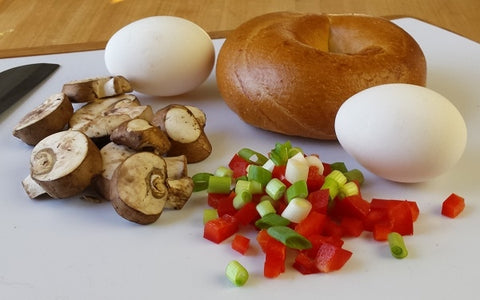 Image of Ingredients for Bagel Quiche