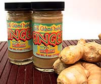 Image of ground ginger containers