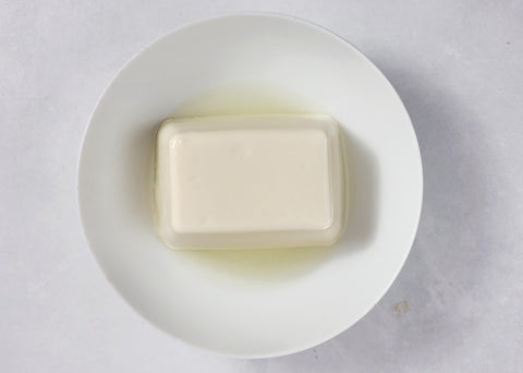 Image of drained tofu