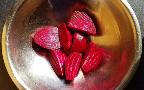 Image of halved/quartered beets