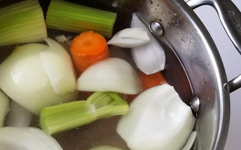 Image of boiling veggies