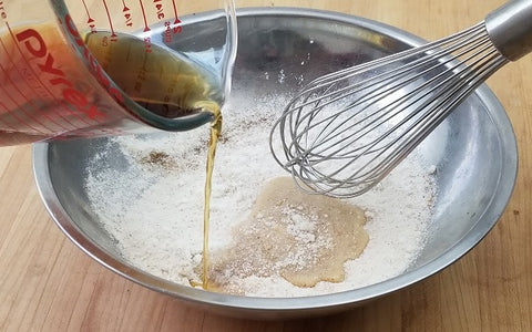 Image of mixing dry ingredients for batter