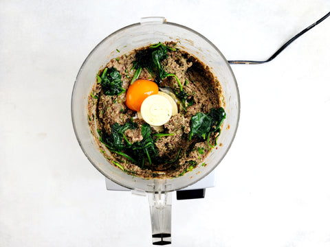 Image of Gluten-Free Lentil Keftedes with Dill Labneh preparation