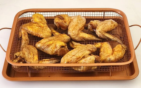 Image of air fried chicken wings