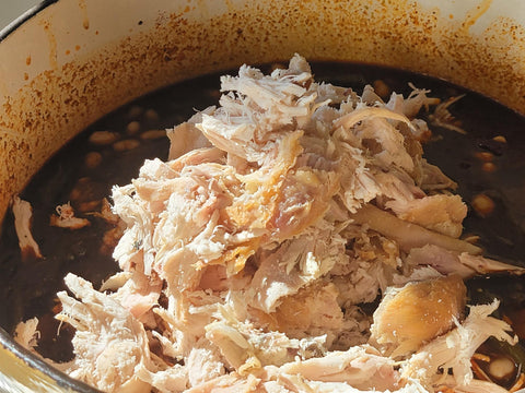 Image of shredded chicken