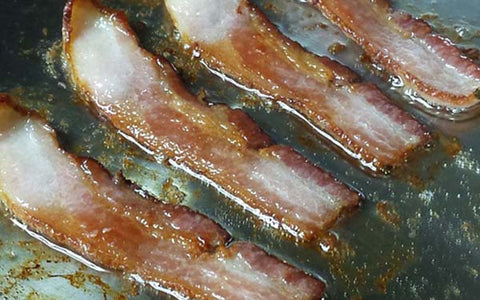 Image of Cook bacon until crispy, let cook on paper towel, then chop into pieces