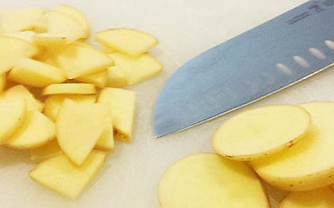 Image of cut potatoes