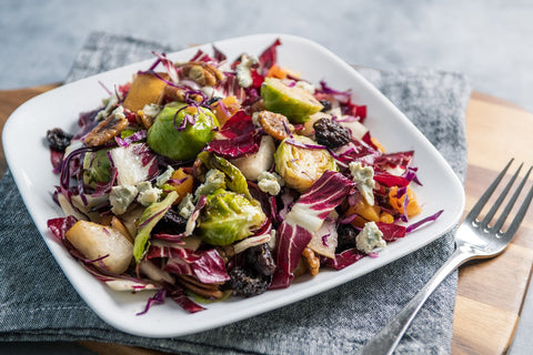 Image of salad served on individual plate