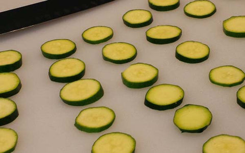 Image of Slice zucchini into rounds