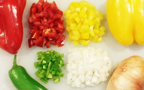 Image of diced vegetables