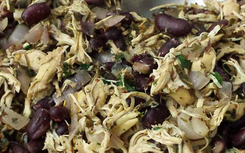 Image of Mix in the red kidney beans and the other ¼ cup of broth, cook another 5 minutes until all liquid is absorbed