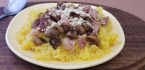 Image of Spaghetti Squash Spaghetti with Prosciutto and Figs 