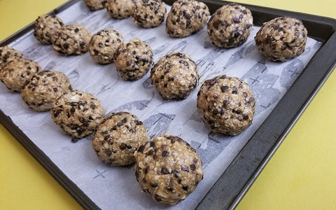 Image of balls on baking sheet